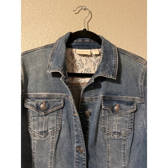 Chicos brand women’s Jean jacket - Picture 2 of 7